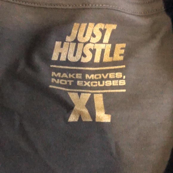 Green XL mens just hustle t shirt - Picture 4 of 5